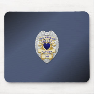 Mousepad Crachá fino de linha azul