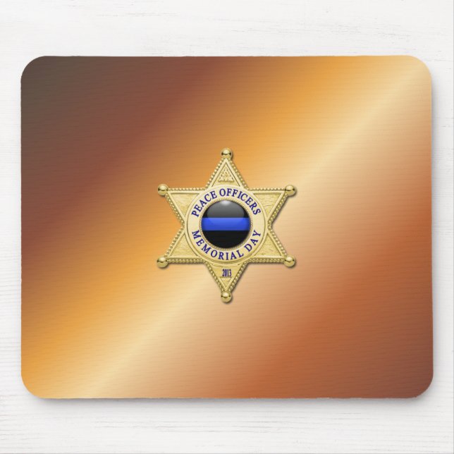 Mousepad Crachá fino de linha azul (Frente)