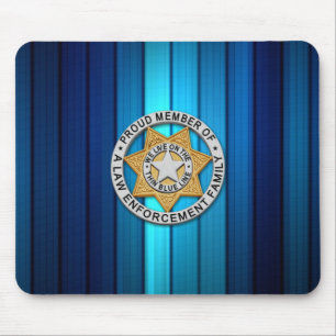 Mousepad Crachá fino de linha azul
