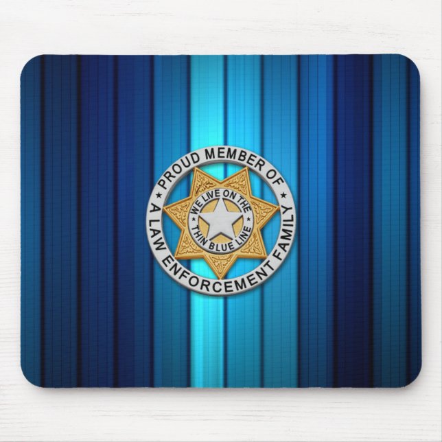Mousepad Crachá fino de linha azul (Frente)