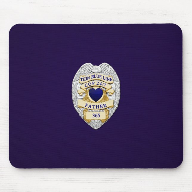 Mousepad Crachá fino de linha azul (Frente)