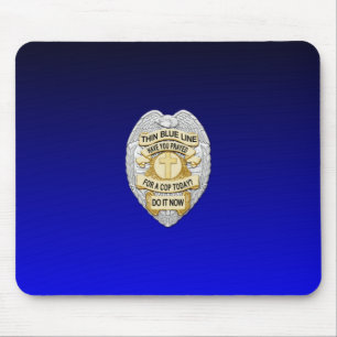 Mousepad Crachá fino de linha azul