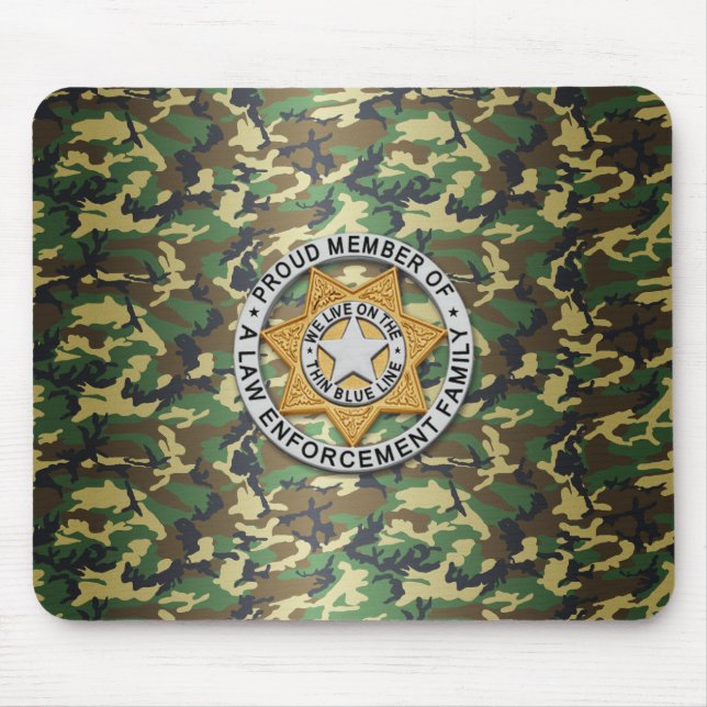 Mousepad Crachá fino de linha azul (Frente)