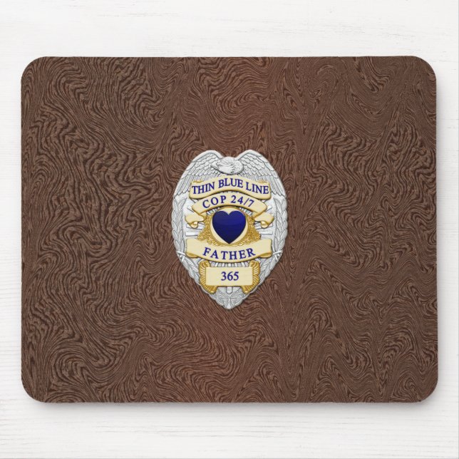 Mousepad Crachá fino de linha azul (Frente)