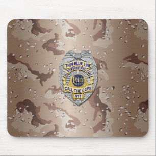 Mousepad Crachá fino de linha azul