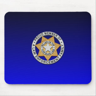 Mousepad Crachá fino de linha azul