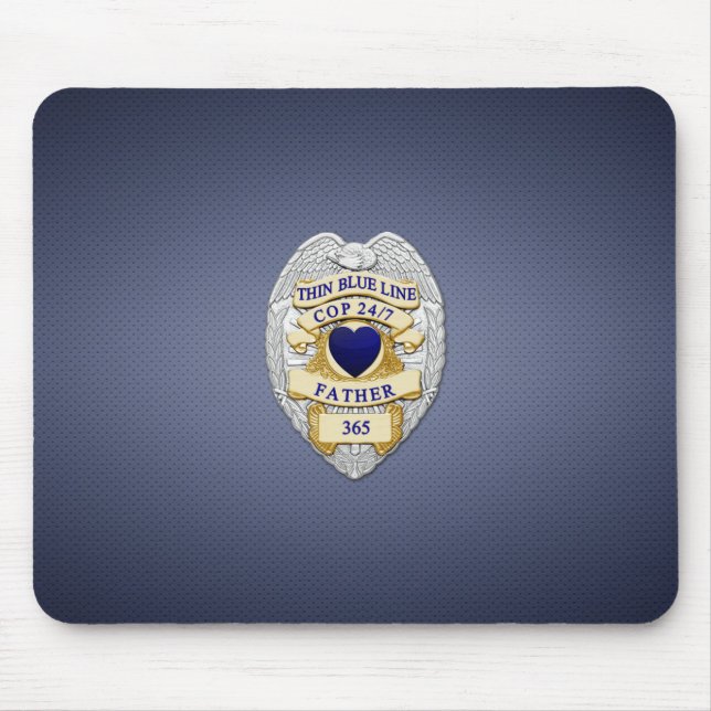 Mousepad Crachá fino de linha azul (Frente)