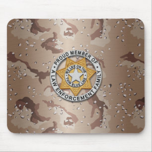 Mousepad Crachá fino de linha azul