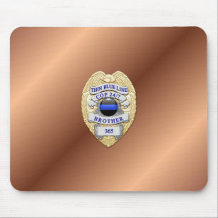 Mousepad Crachá fino de linha azul