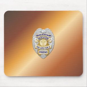 Mousepad Crachá fino de linha azul
