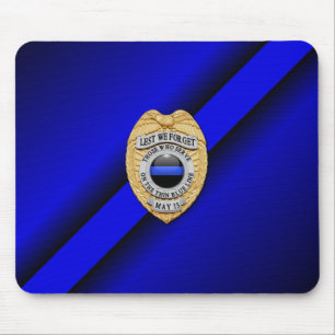 Mousepad Crachá fino de linha azul