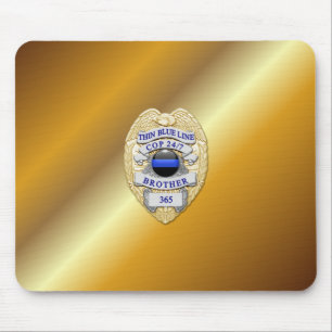 Mousepad Crachá fino de linha azul