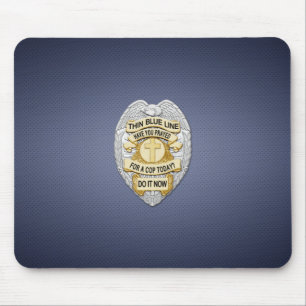Mousepad Crachá fino de linha azul