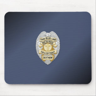 Mousepad Crachá fino de linha azul