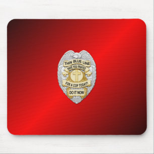 Mousepad Crachá fino de linha azul