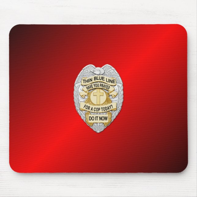 Mousepad Crachá fino de linha azul (Frente)