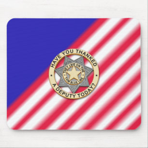 Mousepad Crachá fino de linha azul