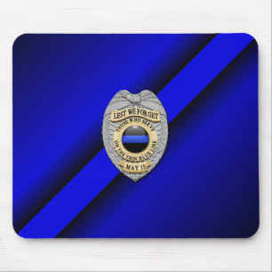 Mousepad Crachá fino de linha azul
