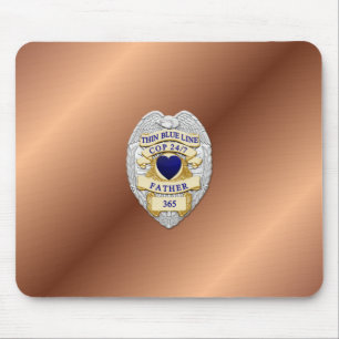 Mousepad Crachá fino de linha azul