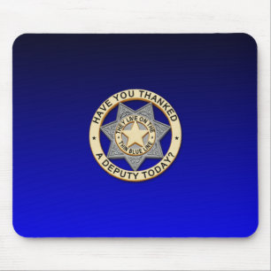 Mousepad Crachá fino de linha azul
