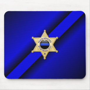 Mousepad Crachá fino de linha azul