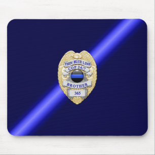 Mousepad Crachá fino de linha azul