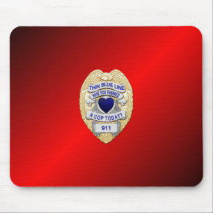 Mousepad Crachá fino de linha azul