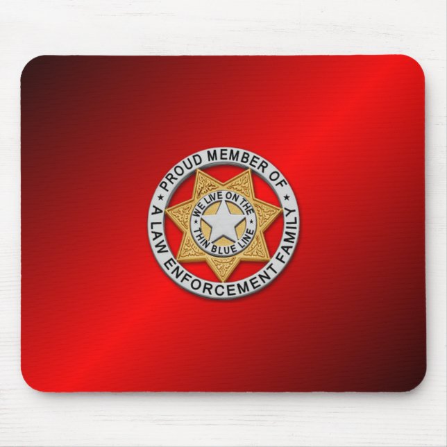 Mousepad Crachá fino de linha azul (Frente)