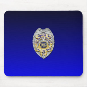 Mousepad Crachá fino de linha azul