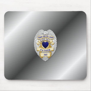 Mousepad Crachá fino de linha azul
