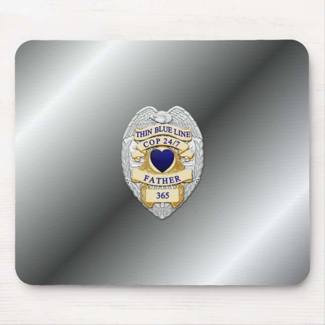 Mousepad Crachá fino de linha azul (Frente)