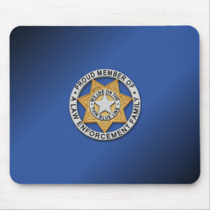Mousepad Crachá fino de linha azul