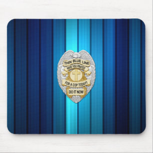 Mousepad Crachá fino de linha azul
