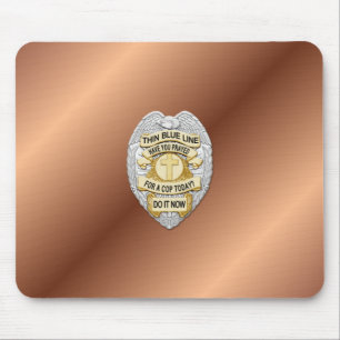 Mousepad Crachá fino de linha azul