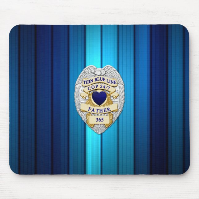 Mousepad Crachá fino de linha azul (Frente)