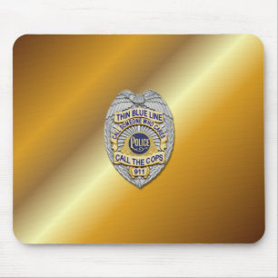 Mousepad Crachá fino de linha azul