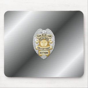 Mousepad Crachá fino de linha azul