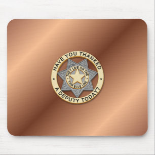 Mousepad Crachá fino de linha azul