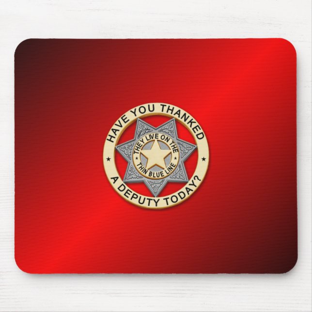 Mousepad Crachá fino de linha azul (Frente)