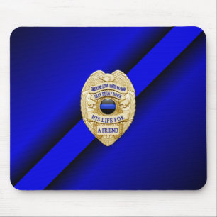 Mousepad Crachá fino de linha azul