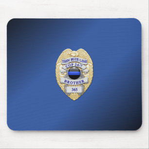 Mousepad Crachá fino de linha azul