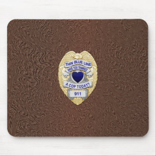 Mousepad Crachá fino de linha azul