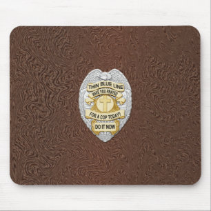 Mousepad Crachá fino de linha azul