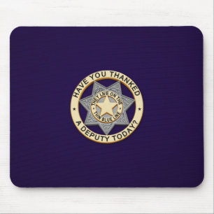 Mousepad Crachá fino de linha azul