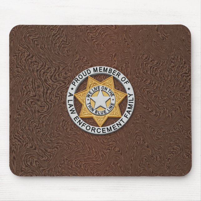 Mousepad Crachá fino de linha azul (Frente)