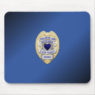 Mousepad Crachá fino de linha azul