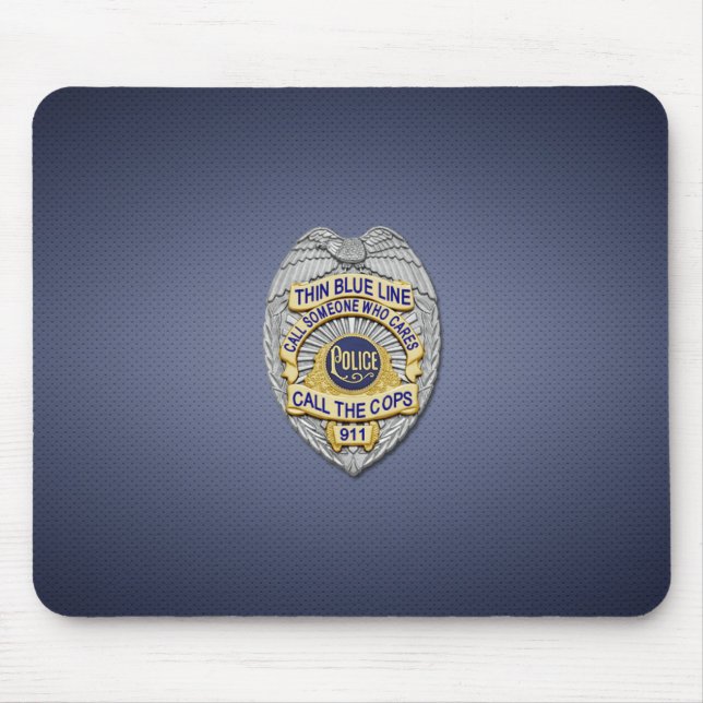 Mousepad Crachá fino de linha azul (Frente)