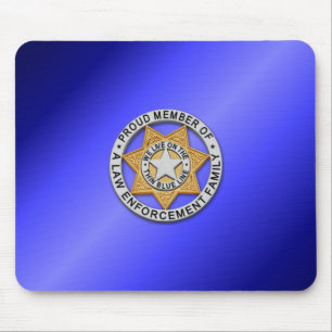 Mousepad Crachá fino de linha azul