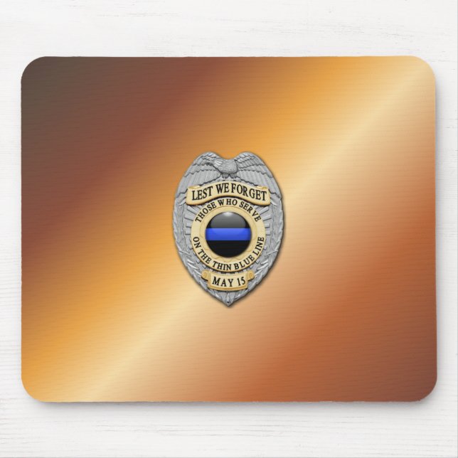 Mousepad Crachá fino de linha azul (Frente)