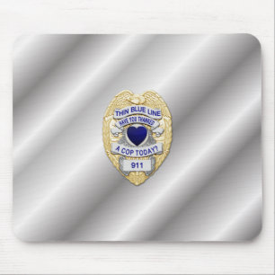 Mousepad Crachá fino de linha azul